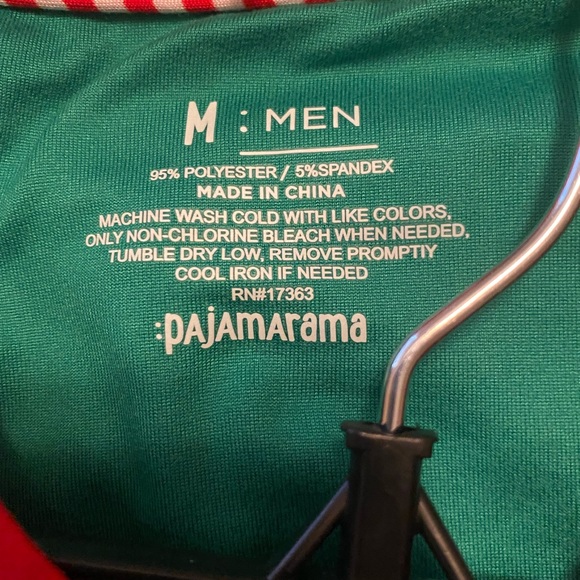 Christmas Family Matching Red Holiday Pajama PJ Sets Pajamarama Dad Elf Medium - Picture 3 of 6